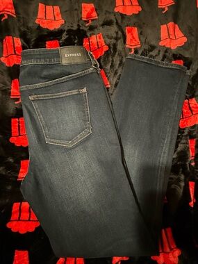 Express Women's Dark Indigo Skinny Jeans